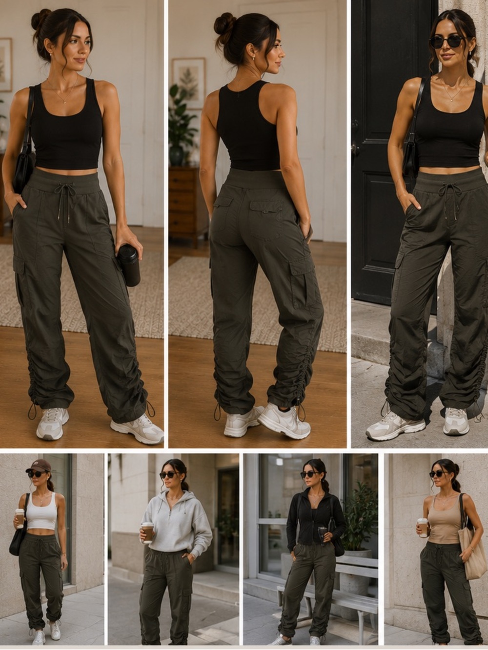🫒 Lululemon Studio Cargo Pant — Size 8
